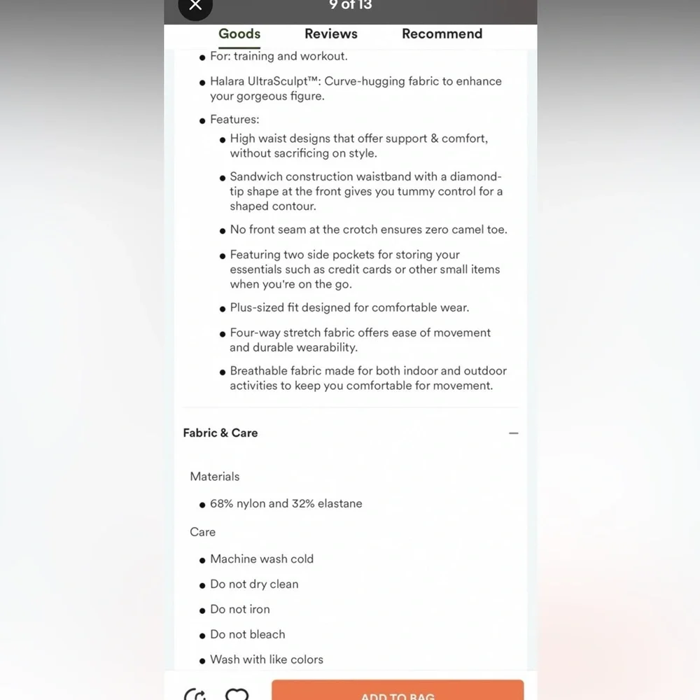 [HALARA] ULTRA SCULPT 7/8 LEGGING - Picture 8 of 10